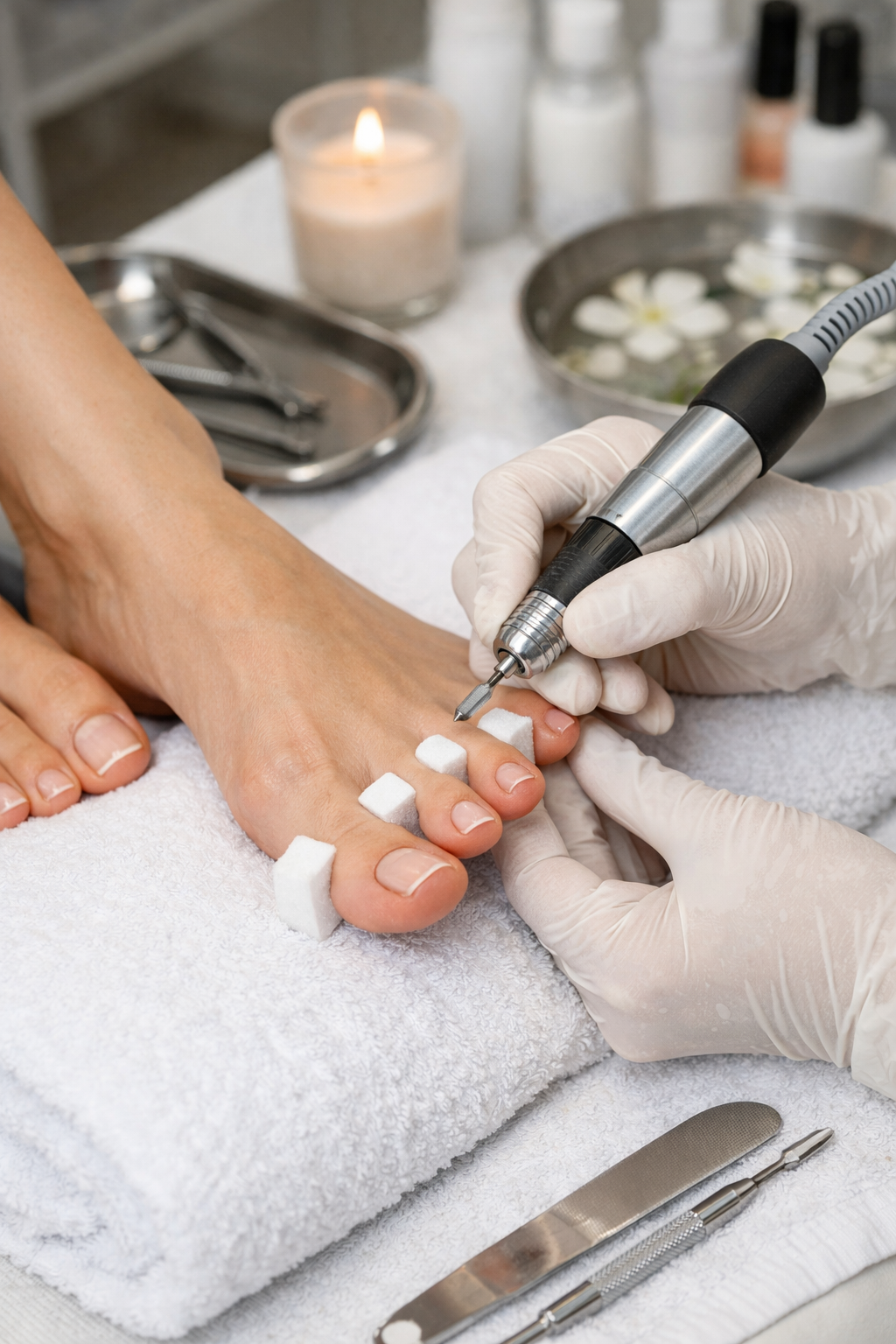 Zabieg pedicure w Dermline