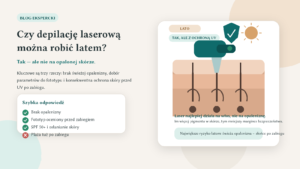 Czy depilacja laserowa latem jest możliwa?
