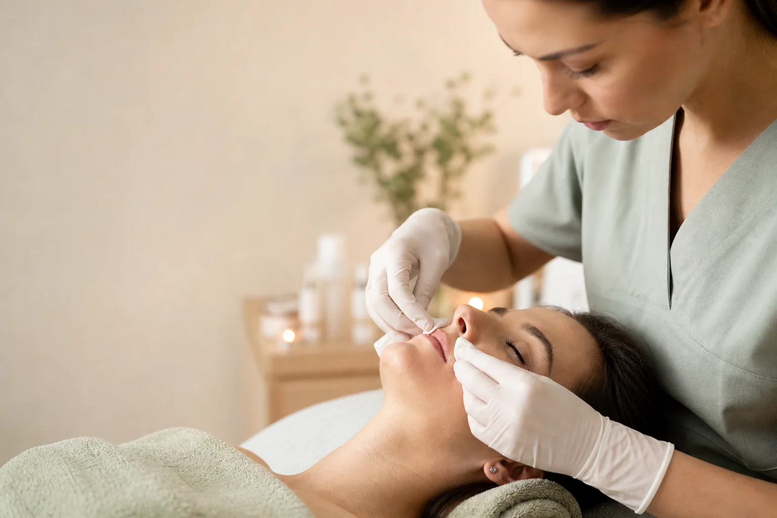 Oczyszczanie twarzy Kraków — zabieg manualny w Dermline