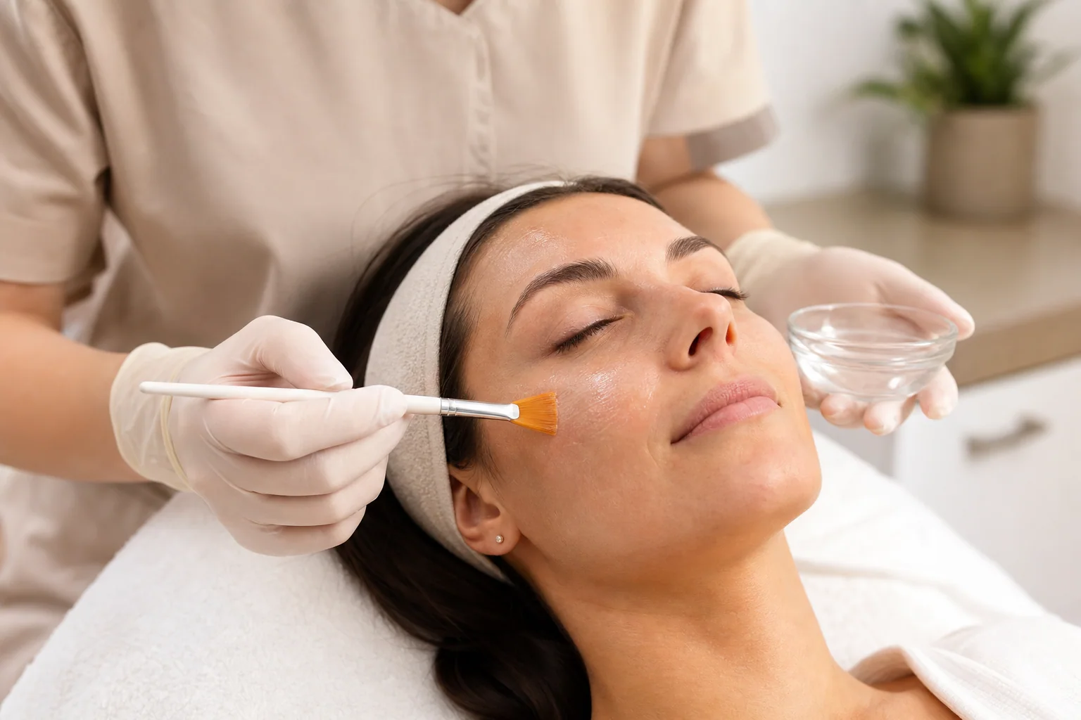Peeling chemiczny Kraków — aplikacja kwasów w Dermline